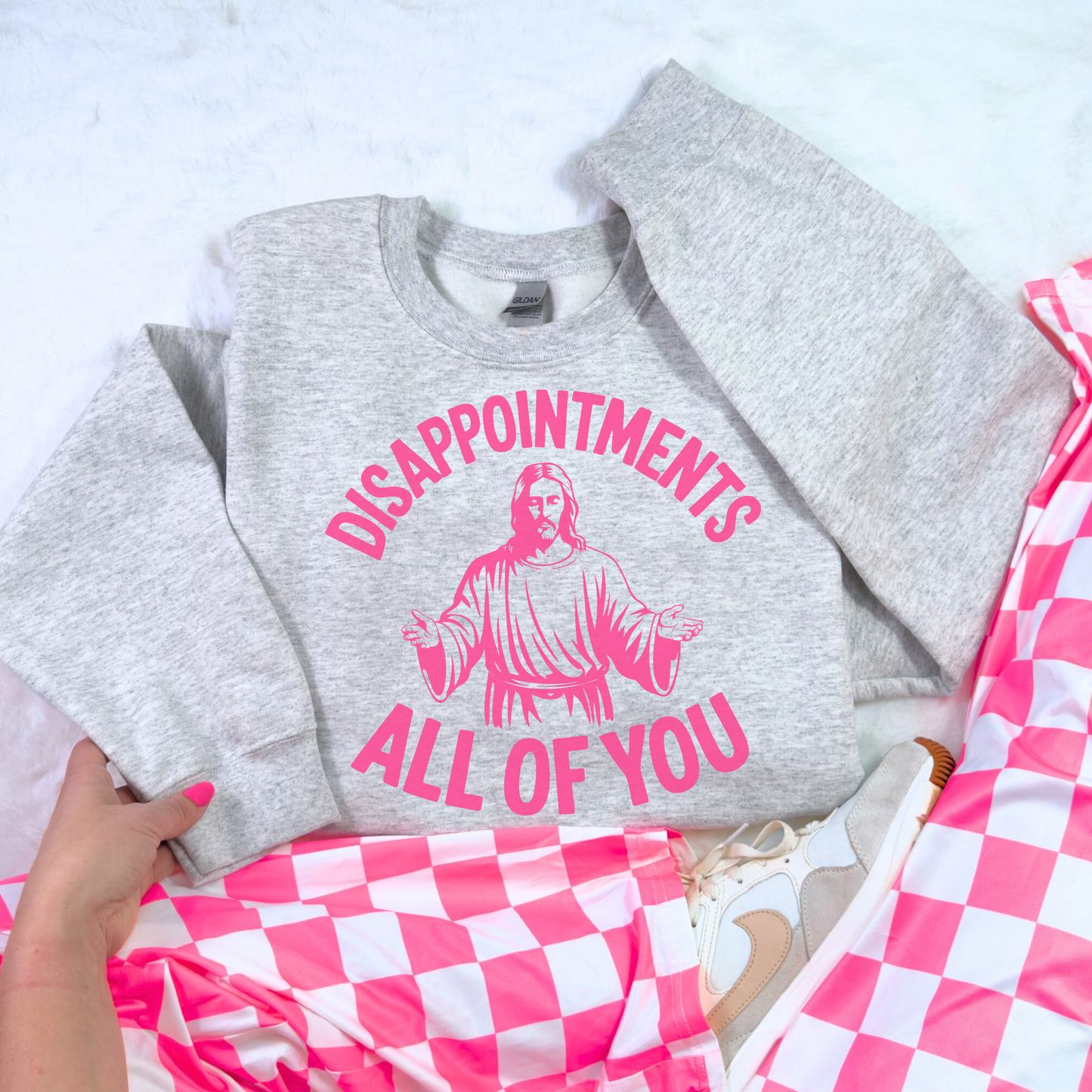 Disappointments All of You Sweatshirt – Funny Gildan Crewneck, Sarcastic Graphic Pullover