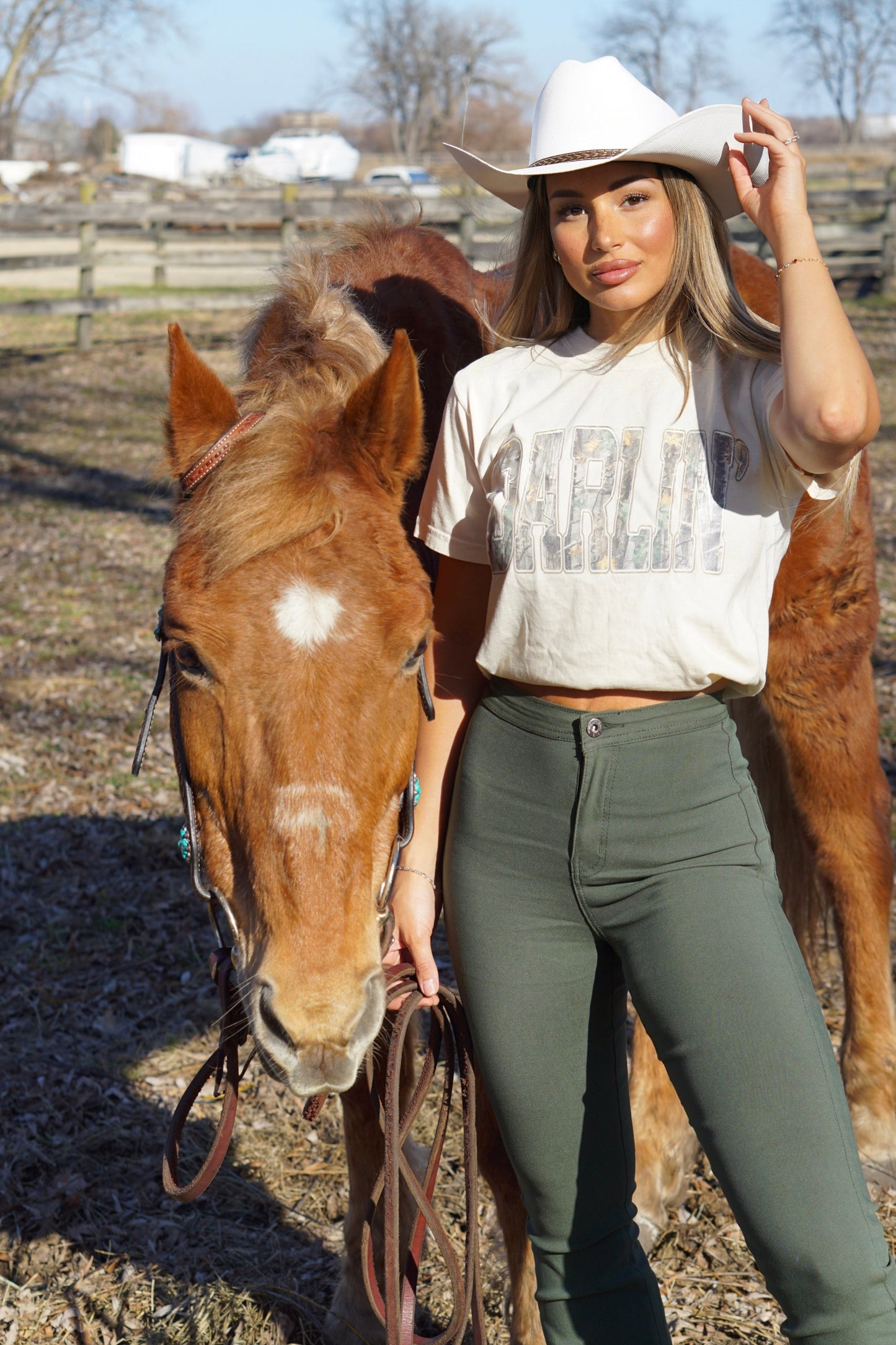 Hello Darlin' Camo Graphic Tee