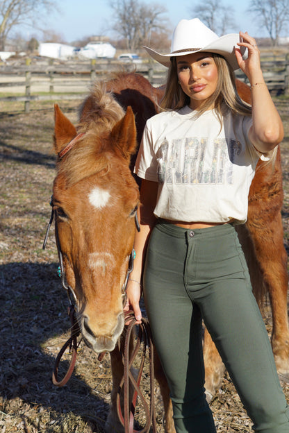 Hello Darlin' Camo Graphic Tee