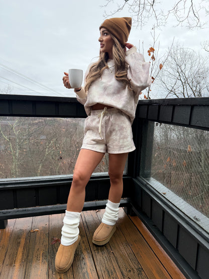 Aspen Pines Beige Camo Crewneck