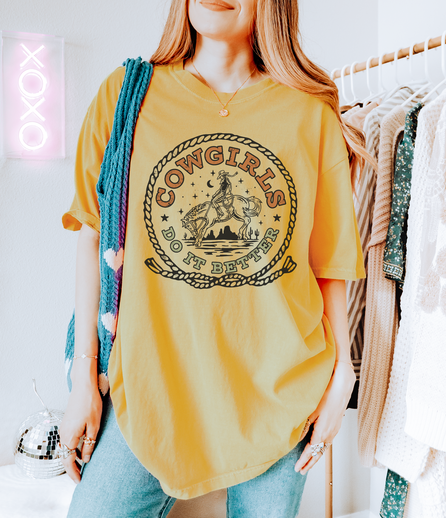 Cowgirls Do It Better Comfort Colors Tee | Western Cowgirl Graphic Shirt