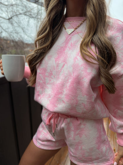 Aspen Pines Pink Camo Crewneck