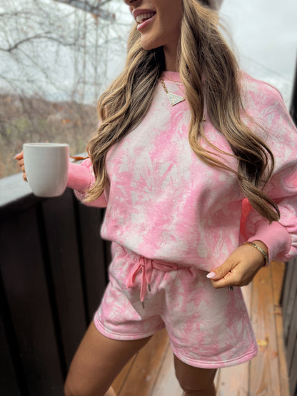 Aspen Pines Pink Camo Crewneck
