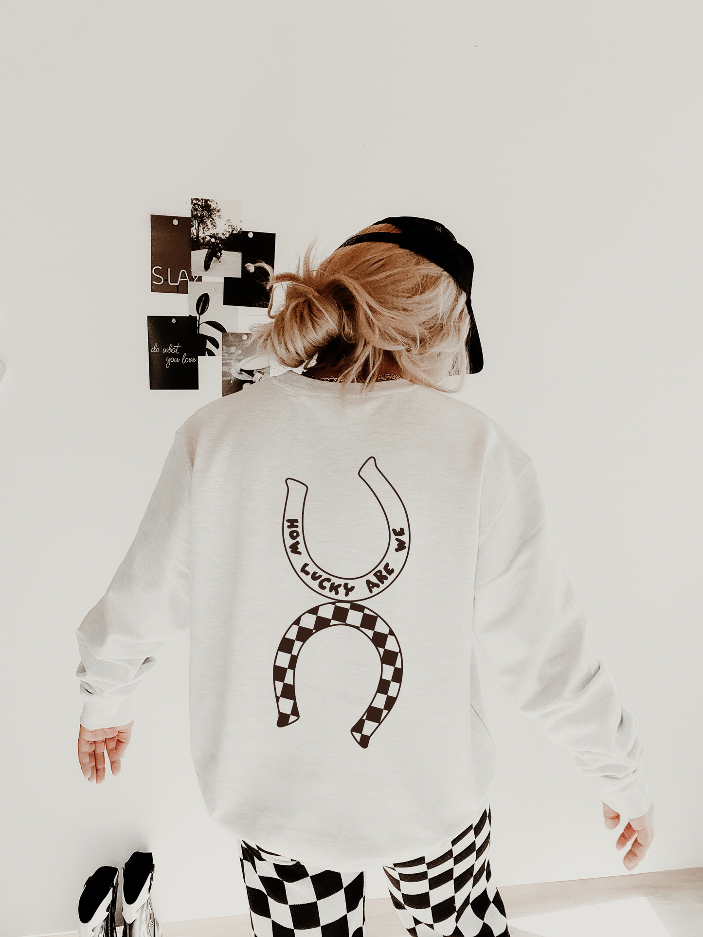 How Lucky Are We Crewneck Sweatshirt