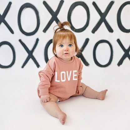 Loved Sweatshirt Romper - more colors