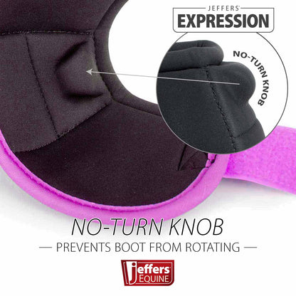 Jeffers Expression Neon No-Turn Bell Boots for Horses