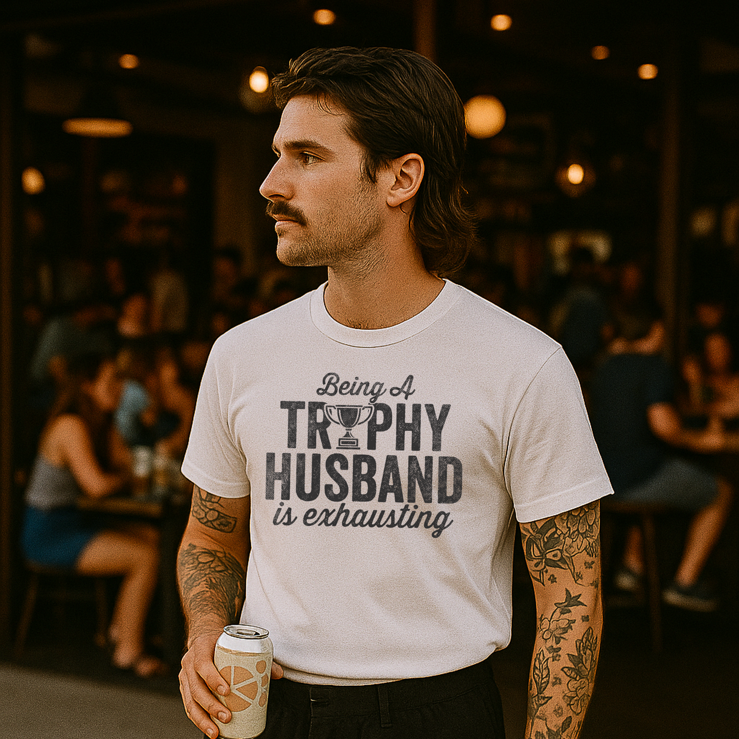 Trophy Husband T-Shirt | Funny Graphic Tee for Men | Casual Humor Shirt